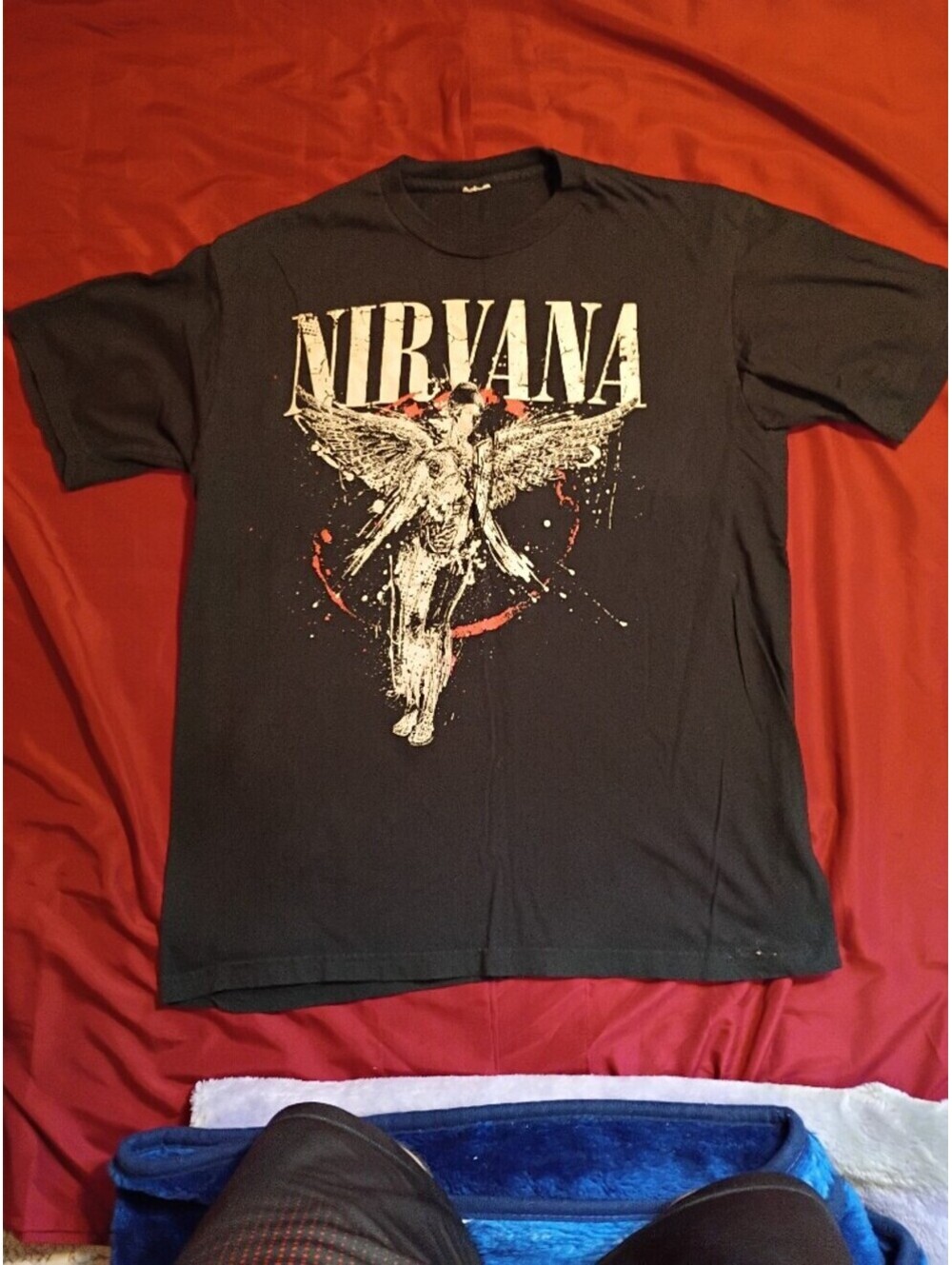 Nirvana Band Graphic T-Shirt Black Medium